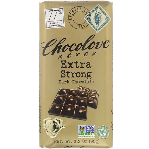 Chocolove, Экстра черный шоколад, 3.2 унций (90 г.)