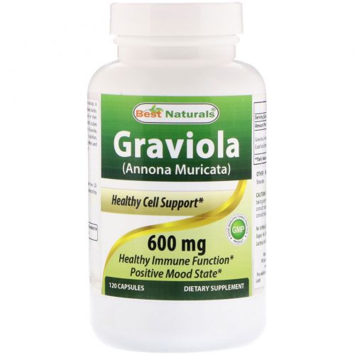 Best Naturals, Graviola (Annona Muricata), 600 mg, 120 Capsules