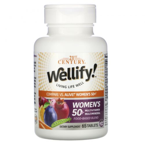 21st Century, Wellify, для женщин старше 50 лет, мультивитамины и мультиминералы, 65 таблеток