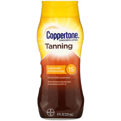 Coppertone, Tanning, Lightweight And Moisturizing, SPF 15, 8 fl oz (237 ml)