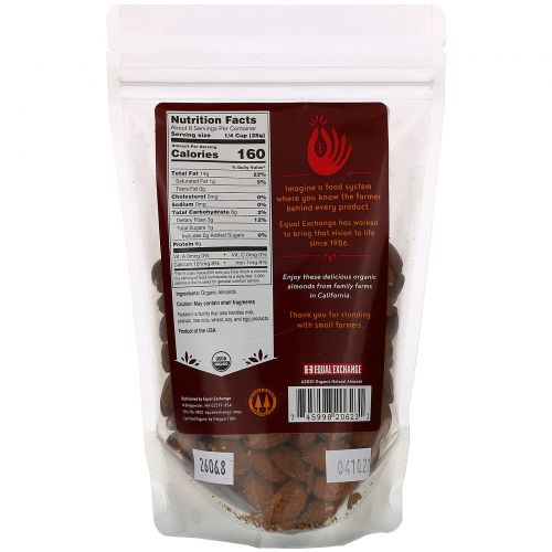 Equal Exchange, Organic Natural Almonds, 8 oz (227 g)