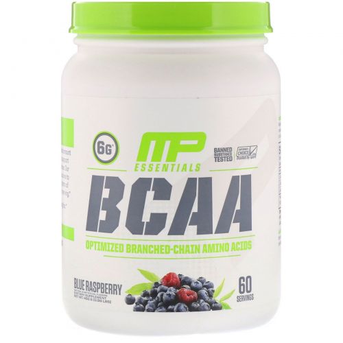 MusclePharm, BCAA Essentials, Blue Raspberry, 0.99 lb (450 g)