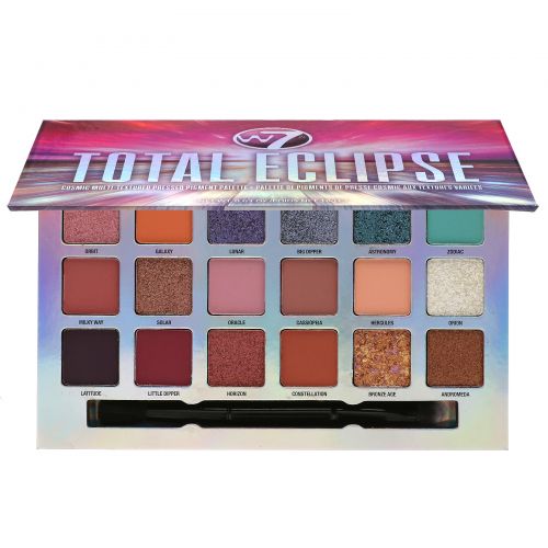 W7, Total Eclipse, Cosmic Multi-Textured Pressed Pigment Palette, 0.63 oz (18 g)