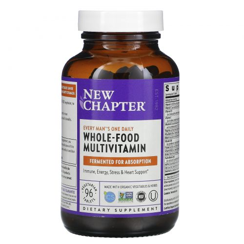 New Chapter, Every Man's One Daily Multi, 96 Vegetarian Tablets