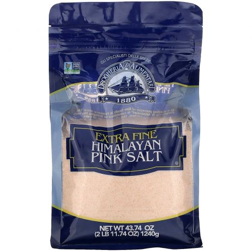 Drogheria & Alimentari, Extra Fine Ground Himalayan Pink Salt, 43.74 oz (1240 g)