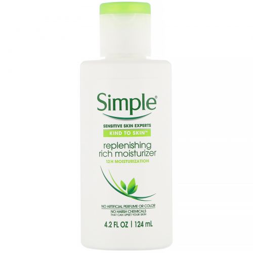 Simple Skincare, Регенерирующий глубоко увлажняющий крем, 4,2 унции (124 мл)