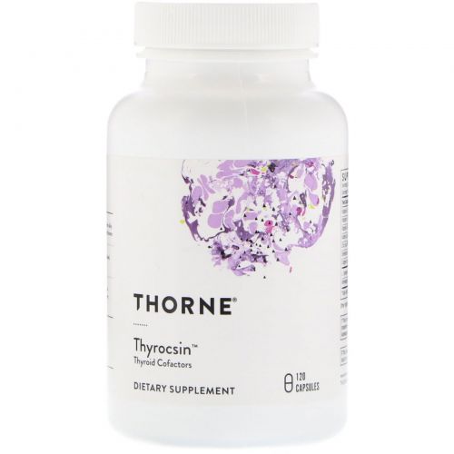 Thorne Research, Thyrocsin, Кофакторы щитовидной железы, 120 капсул в растительной оболочке
