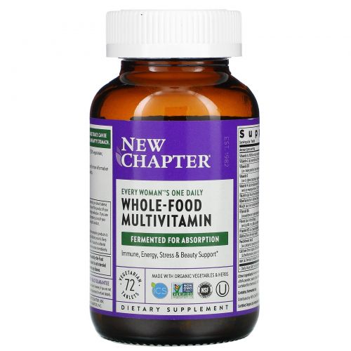 New Chapter, Every Woman's One Daily Multi, 72 Vegetarian Tablets