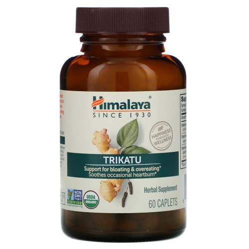 Himalaya Herbal Healthcare, Трикату, улучшение работы желудка, 60 капсул