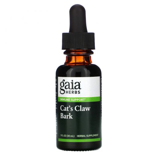 Gaia Herbs, Кора кошачьего когтя, 30 мл