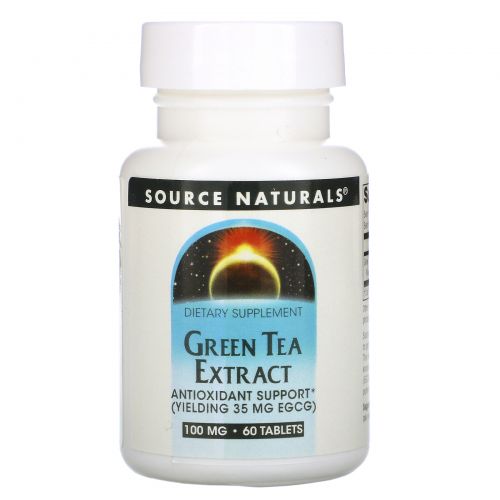 Source Naturals, Экстракт зеленого чая, 60 таблеток
