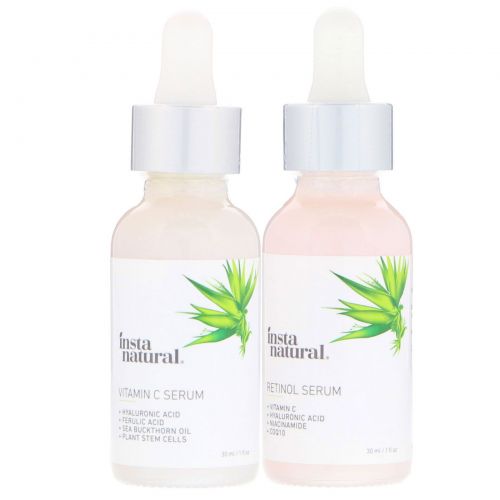 InstaNatural, Day & Night Skin Duo, Age Defying Serum Kit, 2 Bottles, 1 oz (30 ml) Each