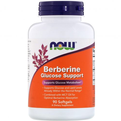 Now Foods, Berberine Glucose Support, 90 Softgels