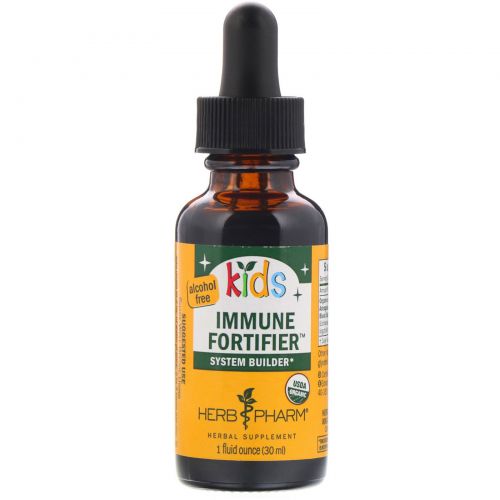 Herb Pharm, "Детям", пищевая добавка для укрепления иммунитета, не содержит спирта, 1 жидкая унция (30 мл)