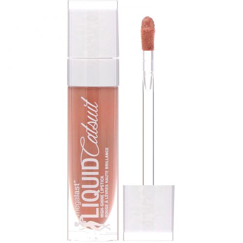 Wet n Wild, Помада MegaLast Liquid Catsuit High-Shine, оттенок Send Nudes, 5,7 г