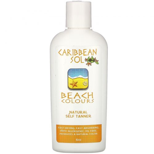 Caribbean Solutions, Beach Colours, натуральный автозагар, 6 унций