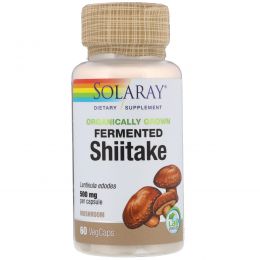 Solaray, Organically Grown Fermented Shiitake, 60 Veggie Caps