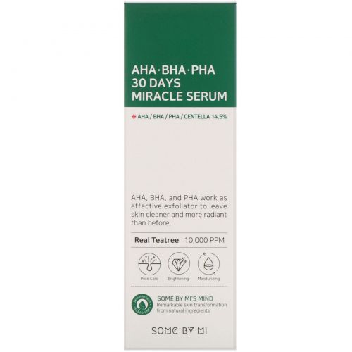 Some By Mi, AHA, BHA, PHA  30 Days Miracle Serum, 50 ml